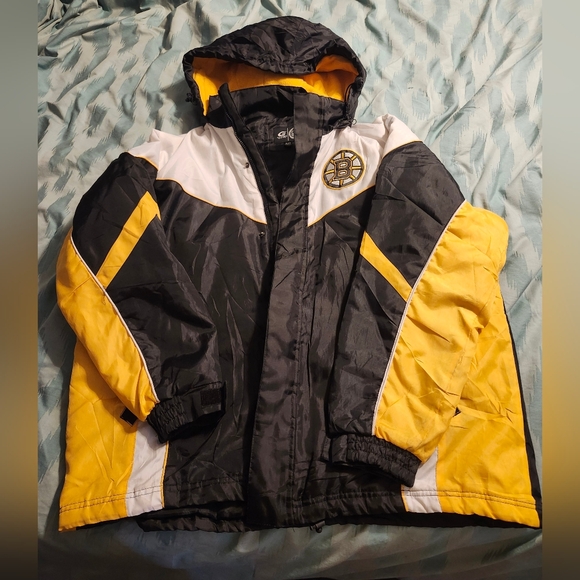 NHL Boston Bruins Hockey G-lll Carl Banks Jacket With hood Men's‎ Size XL - Picture 11 of 16